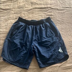 Adidas Men's Dark Blue Athletic Shorts